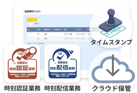 申請の確認・承認の画面イメージ